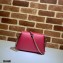Gucci Interlocking G Leather Crossbody Bag 607720 Red 2021