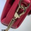 Gucci Interlocking G Leather Crossbody Bag 607720 Red 2021