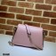 Gucci Interlocking G Leather Crossbody Bag 607720 Pink 2021