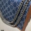 Gucci Dionysus Small Shoulder Bag 400249 Washed GG Denim Blue 2021