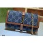 Gucci Jackie 1961 Chain Wallet Bag 652681 Washed GG Denim Blue 2021