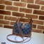 Gucci Jackie 1961 Mini Shoulder Bag 637092 Washed GG Denim Blue 2021
