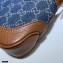 Gucci Jackie 1961 Mini Shoulder Bag 637092 Washed GG Denim Blue 2021