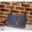 Gucci Jackie 1961 Small Shoulder Bag 636706 Washed GG Denim Blue 2021