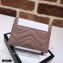 Gucci GG Marmont Card Case 443127 Dusty Pink