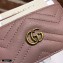 Gucci GG Marmont Card Case 443127 Dusty Pink
