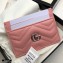 Gucci GG Marmont Card Case 443127 Pastel Pink