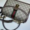 Gucci Ophidia Small Top Handle Bag with Web 651055 GG Supreme Canvas 2021