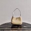 Prada Cleo Brushed Leather Shoulder Bag 1BC499 Beige 2021