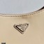 Prada Cleo Brushed Leather Shoulder Bag 1BC499 Beige 2021