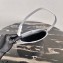 Prada Cleo Brushed Leather Shoulder Bag 1BC499 Light Gray 2021