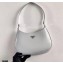 Prada Cleo Brushed Leather Shoulder Bag 1BC499 Light Gray 2021