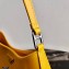Prada Cleo Brushed Leather Shoulder Bag 1BC499 Yellow 2021