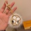 Louis Vuitton Flower Finesse Fur Bag Charm and Key Holder M69001