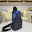 Louis Vuitton Damier Graphite Giant Canvas Avenue Sling Bag N40404 Blue
