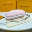 Louis Vuitton Mahina Perforated Leather Scala Mini Pouch Bag M80497 Gradient Pink 2021