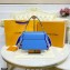 Louis Vuitton Epi Leather Twist MM Bag M57507 Bleuet Blue with Embroidered Logo Wide Strap 2021