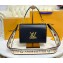 Louis Vuitton Epi Leather Twist MM Bag M57505 Black with Embroidered Logo Wide Strap 2021