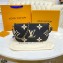 Louis Vuitton Embossed Leather Multi Pochette Accessoires Bag M45777 Black/Cream 2021