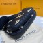 Louis Vuitton Embossed Leather Multi Pochette Accessoires Bag M45777 Black/Cream 2021