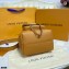 Louis Vuitton Grained Calf Leather Lockme Bucket Bag M57689 Arizona Beige 2021