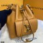 Louis Vuitton Grained Calf Leather Lockme Bucket Bag M57689 Arizona Beige 2021