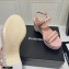 Chanel Chain Wedge Sandals Tweed Pink 2021