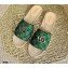 Gucci GG Multicolor Espadrilles Slides Sandals Green 2021