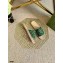 Gucci GG Multicolor Espadrilles Slides Sandals Green 2021