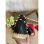 Valentino Grainy Calfskin Leather Rockstud Double Flat Espadrilles Black 2021