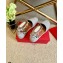 Valentino Grainy Calfskin Leather Rockstud Double Flat Espadrilles Pale Gray 2021