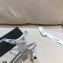 Chanel Pearl Heel Sandals Leather Silver 2021