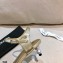 Chanel Pearl Heel Sandals Leather Gold 2021
