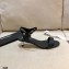 Chanel Pearl Heel Sandals Leather Black 2021