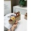 Louis Vuitton Heel 10cm Platform 6cm Boundary Wedge Sandals Brown Embroidered Raffia 2021
