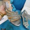 Jimmy Choo Heel 10cm Josefine Sandals Leather Silver with Crystal Embellishment 2021