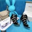 Jimmy Choo Heel 10cm Ren Cut-out Sandals Black Suede 2021