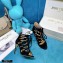 Jimmy Choo Heel 10cm Ren Cut-out Sandals Black Suede 2021
