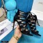 Jimmy Choo Heel 10cm Ren Cut-out Sandals Black Suede 2021