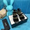 Chanel Chain Flat Sandals Suede Black 2021