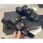 Chanel CC Logo Magic Loop Mules Black 2021