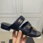 Chanel CC Logo Magic Loop Mules Black 2021