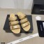 Chanel CC Logo Magic Loop Mules Beige 2021