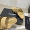 Chanel CC Logo Magic Loop Mules Beige 2021