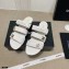 Chanel CC Logo Magic Loop Mules G37390 White 2021
