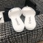 Chanel Shiny Braided Goatskin Flat Mules G37405 White 2021