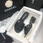 Chanel Shiny Braided Goatskin Heel Mules G37405 Black 2021