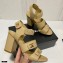Chanel CC Logo Magic Loop Sandals G37387 Beige 2021