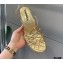 Chanel Heel 5cm Quilting Sandals G36876 Gold 2021