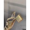 Chanel Heel 5cm Quilting Sandals G36876 Gold 2021